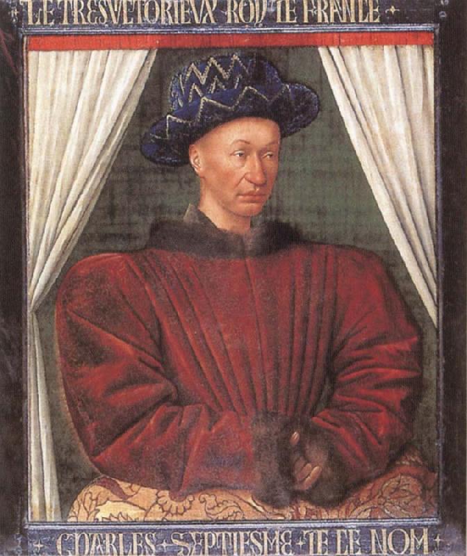 Jean Fouquet Portrait of Charles Vii of France Germany oil painting art